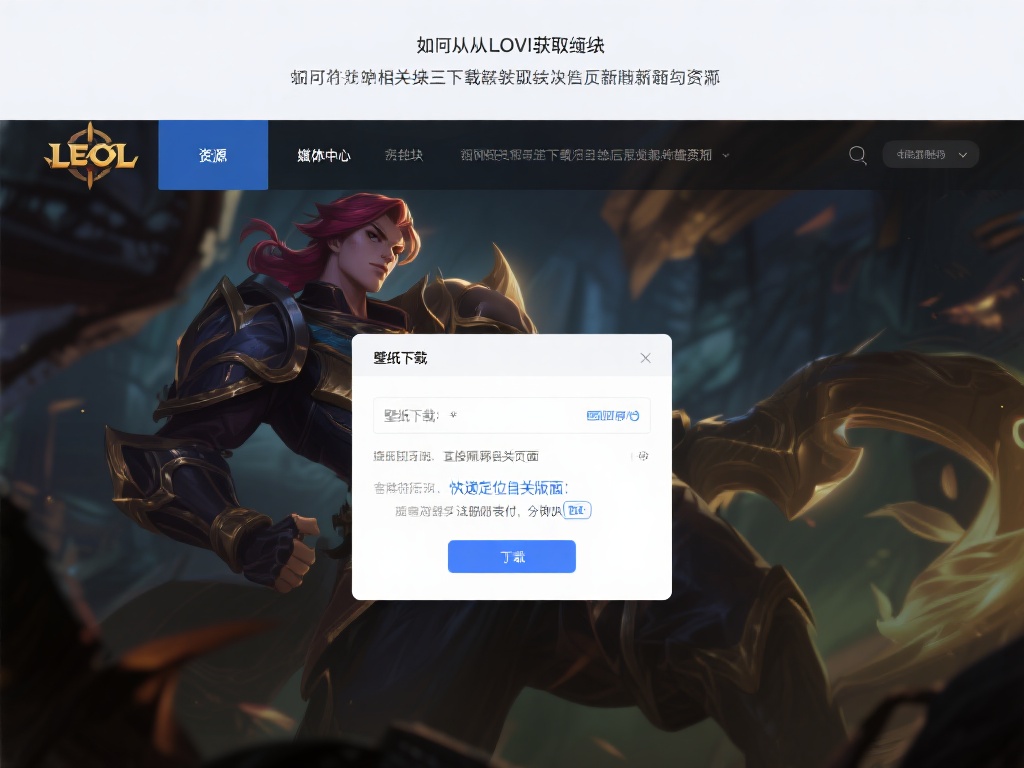 如何从LOL官网获取壁纸
想要下载这些